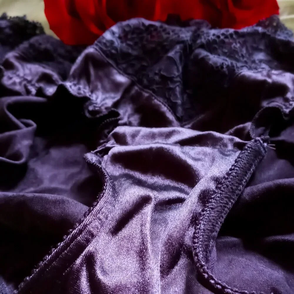 ❤️💋❤️Vintage Victoria's Secret Second Skin Black Lace Bikini Panty Sz M❤️💋❤️ - Picture 10 of 13